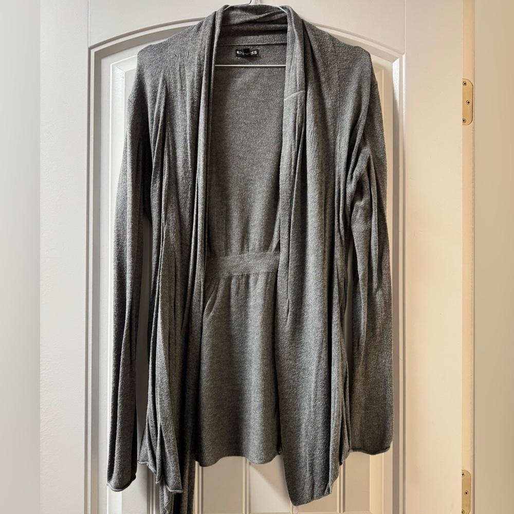 Express Gray Women's Cardigan Sweater Bundle